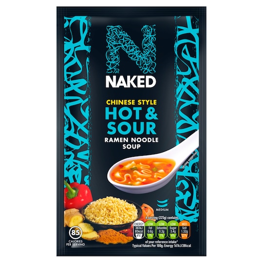 Naked Noodle Ramen Hot & Sour Soup 25G Tesco Groceries