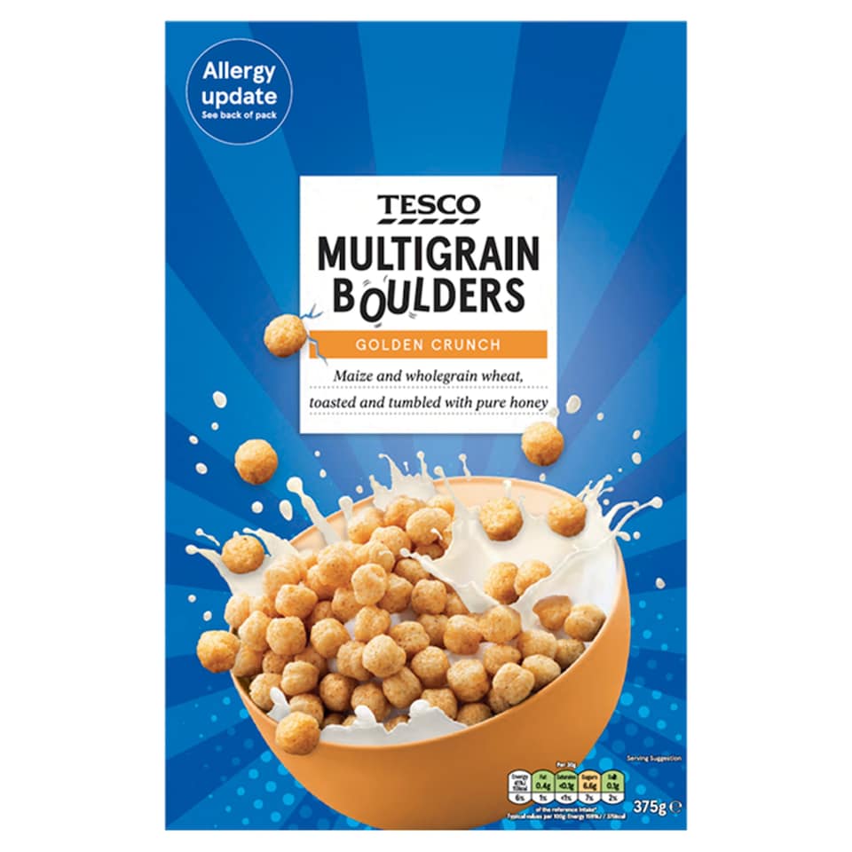 Tesco Multigrain Boulders Cereal 375G