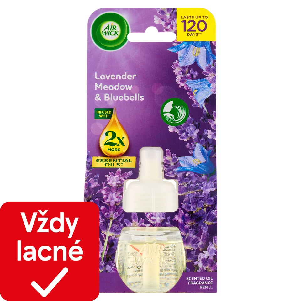obrázok 1 z Air Wick Tekutá náplň do elektrického prístroja levanduľová lúka a modré kvietky 19 ml