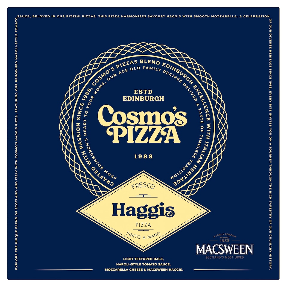 Cosmo Scottish Haggis Pizza 450G