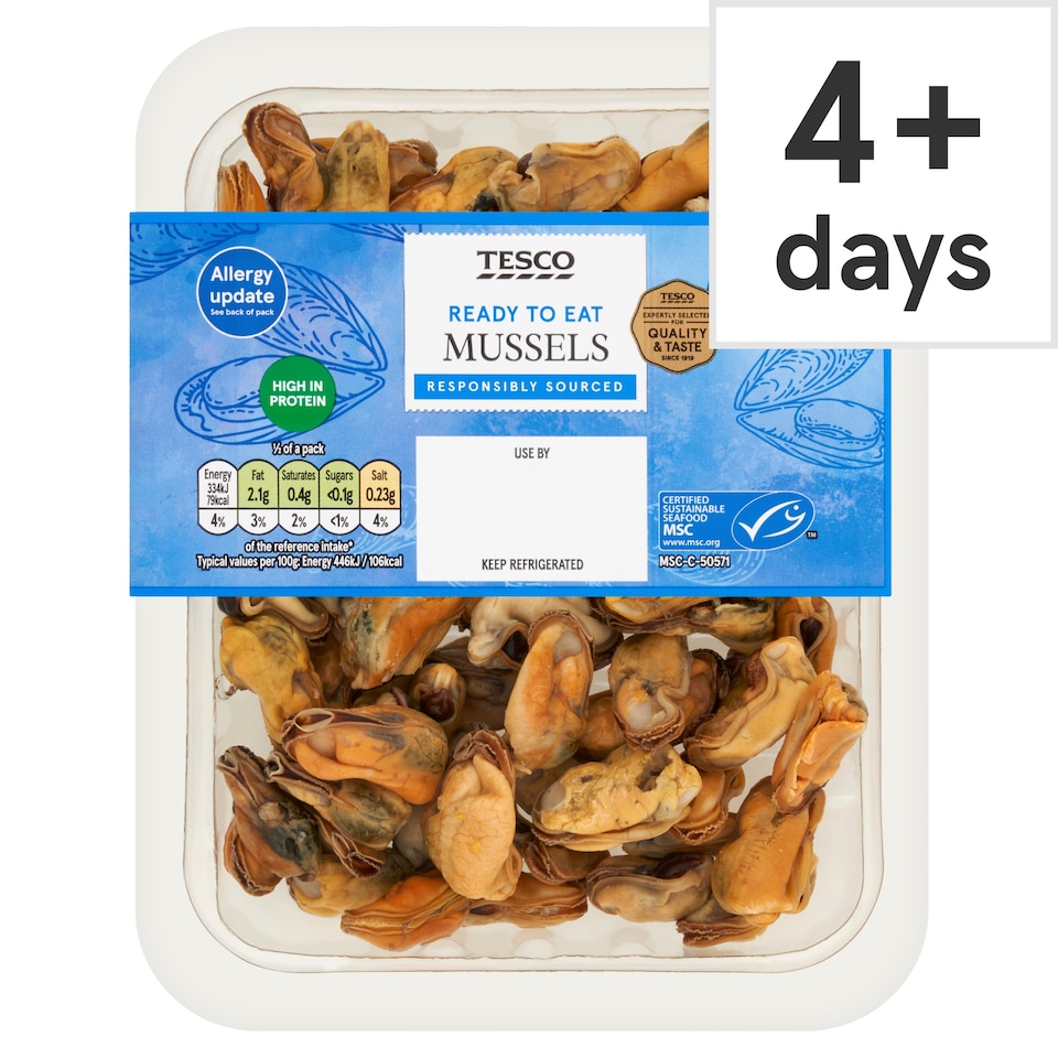 Tesco Mussel 150G