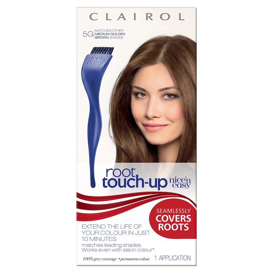 Clairol Root Touch-Up Colourblend Hair Dye - Medium Golden Brown 5G