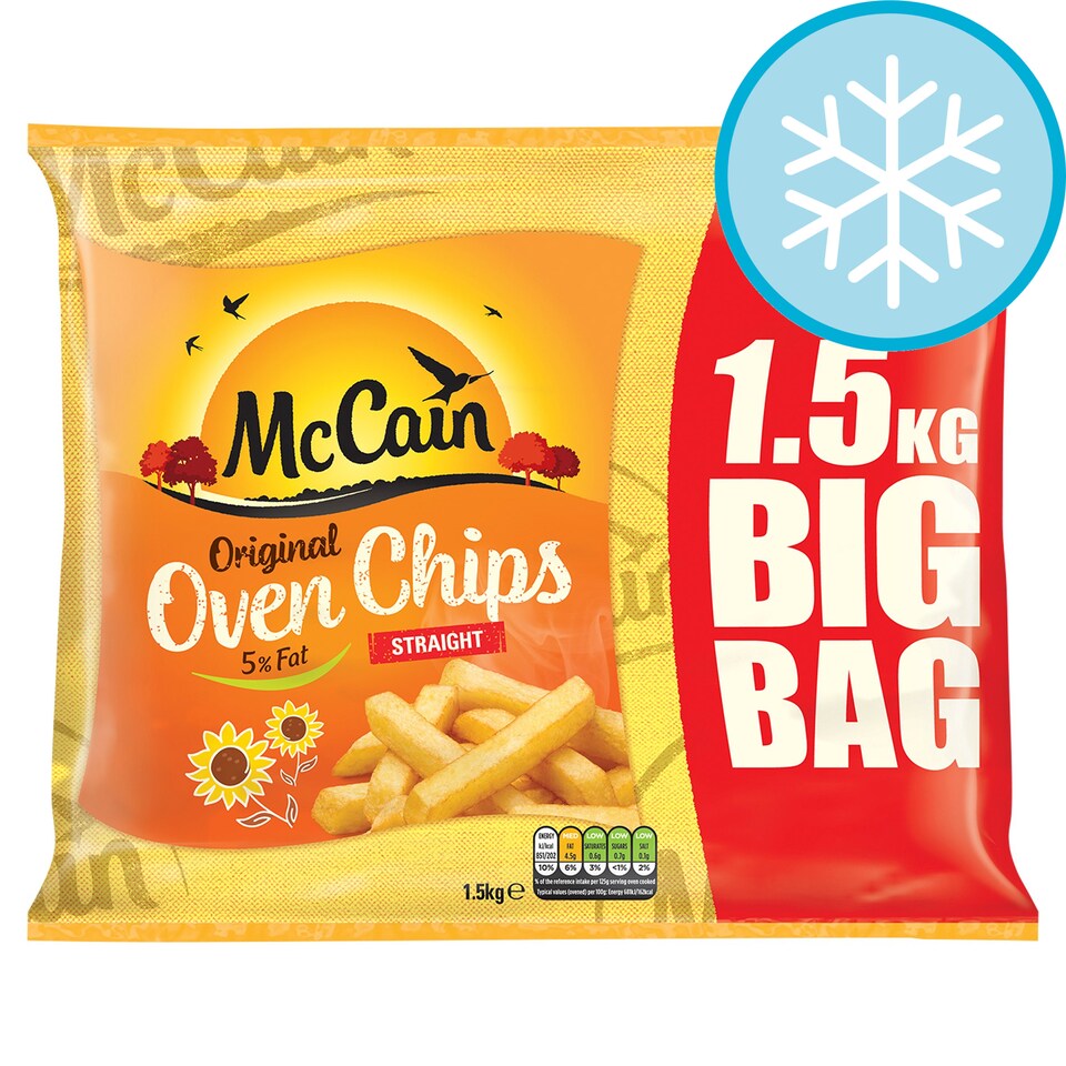 Mccain Straight Cut Oven Chips 1.5Kg