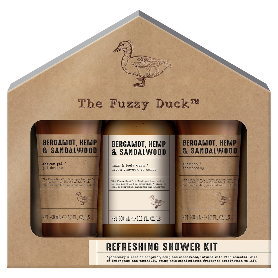 image 1 of Baylis & Harding Fuzzy Duck Bergamot Trio Shower Gift Set