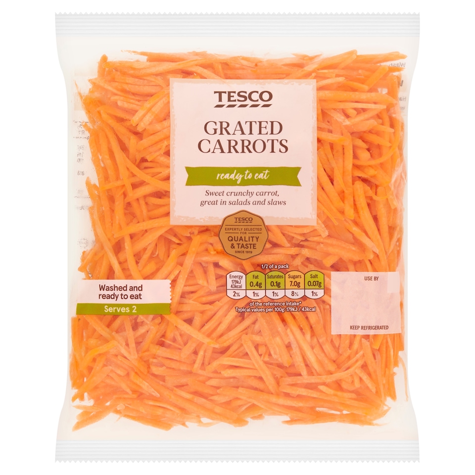 Tesco Grated Carrots 200g