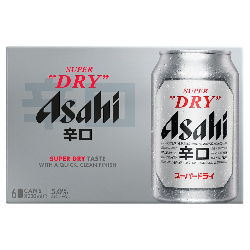 Asahi Super Dry 300Ml 6 Pack