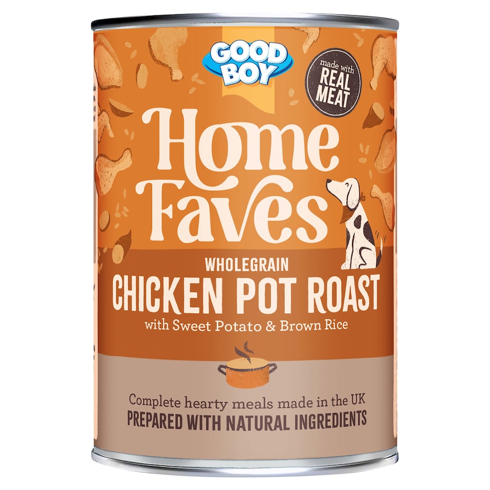 Good Boy Home Faves Wholegrain Chicken Pot Roast Dog Food 395g - Tesco ...