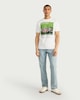 image 2 of F&F Pure Cotton Bring It Home Football Print T-Shirt in White