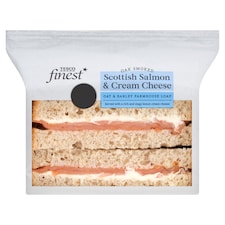 Tesco Finest Smoked Scottish Salmon & Cream Cheese Sandwich