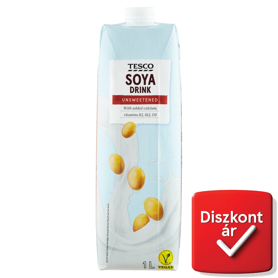 Tesco szójaital hozzáadott kalciummal és vitaminokkal 1 l