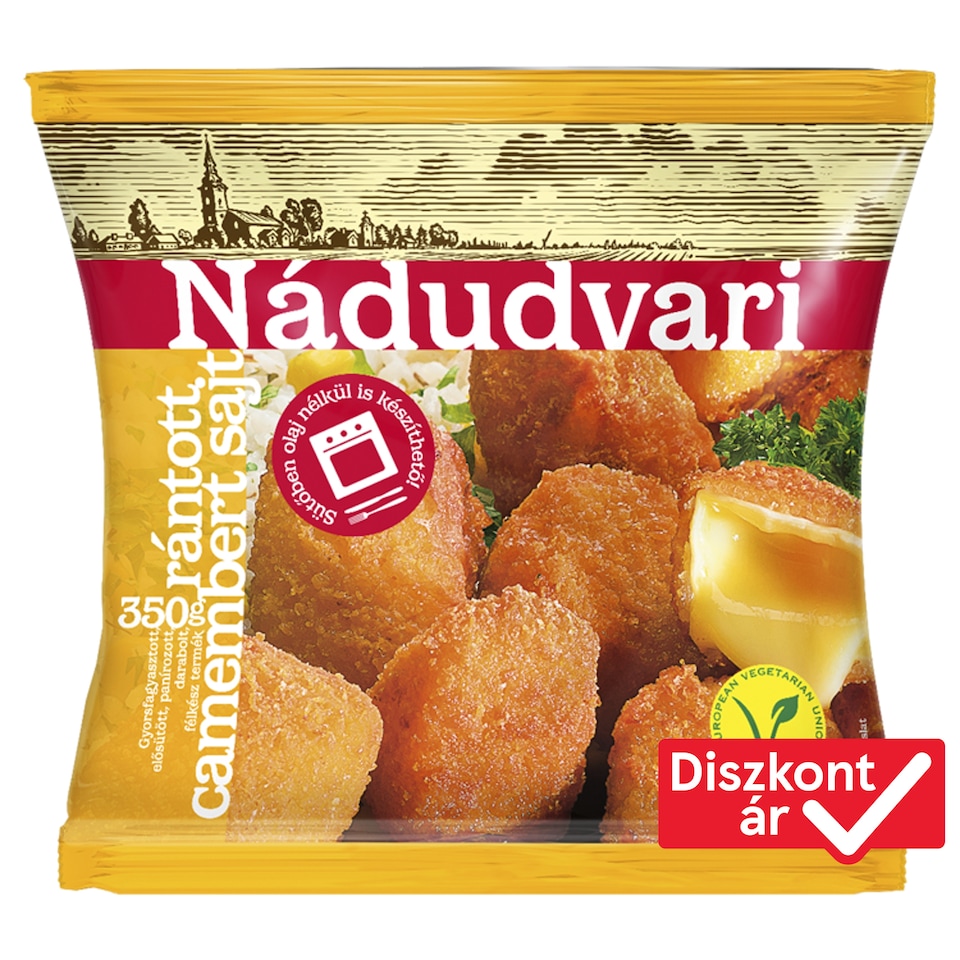 Nádudvari Quick-Frozen Breaded Camembert Cheese 350 g