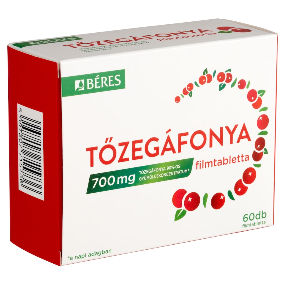 image 1 of Béres Cranberries Food Supplement Film-Coated Tablets 60 x 0,775 g