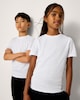 image 1 of F&F School Unisex 2 Pack PE T-Shirts in White