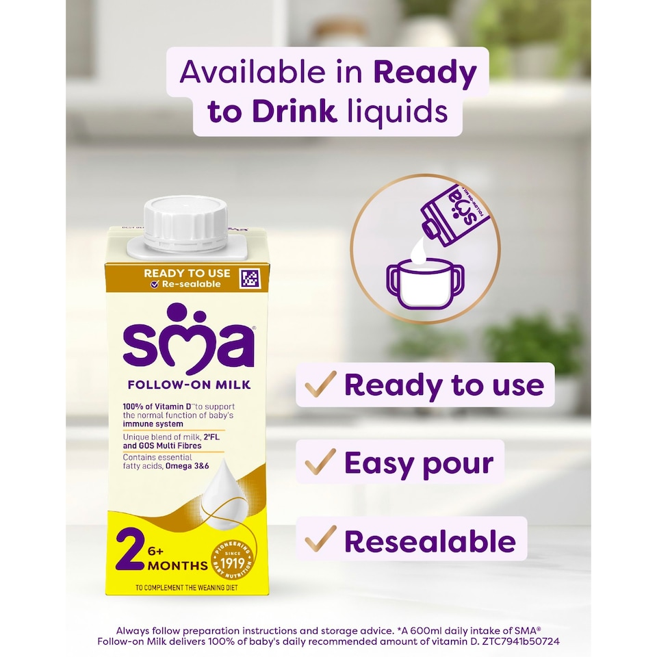 image 1 of SMA Follow-On Baby Milk Powder Formula 6-12 Months 800 G