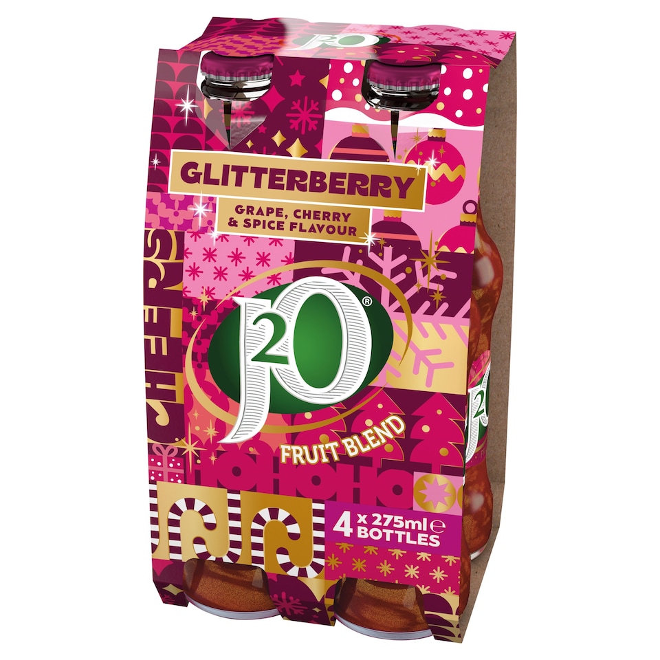 J20 Glitterberry Fruit Blend Drink 4 X 275Ml