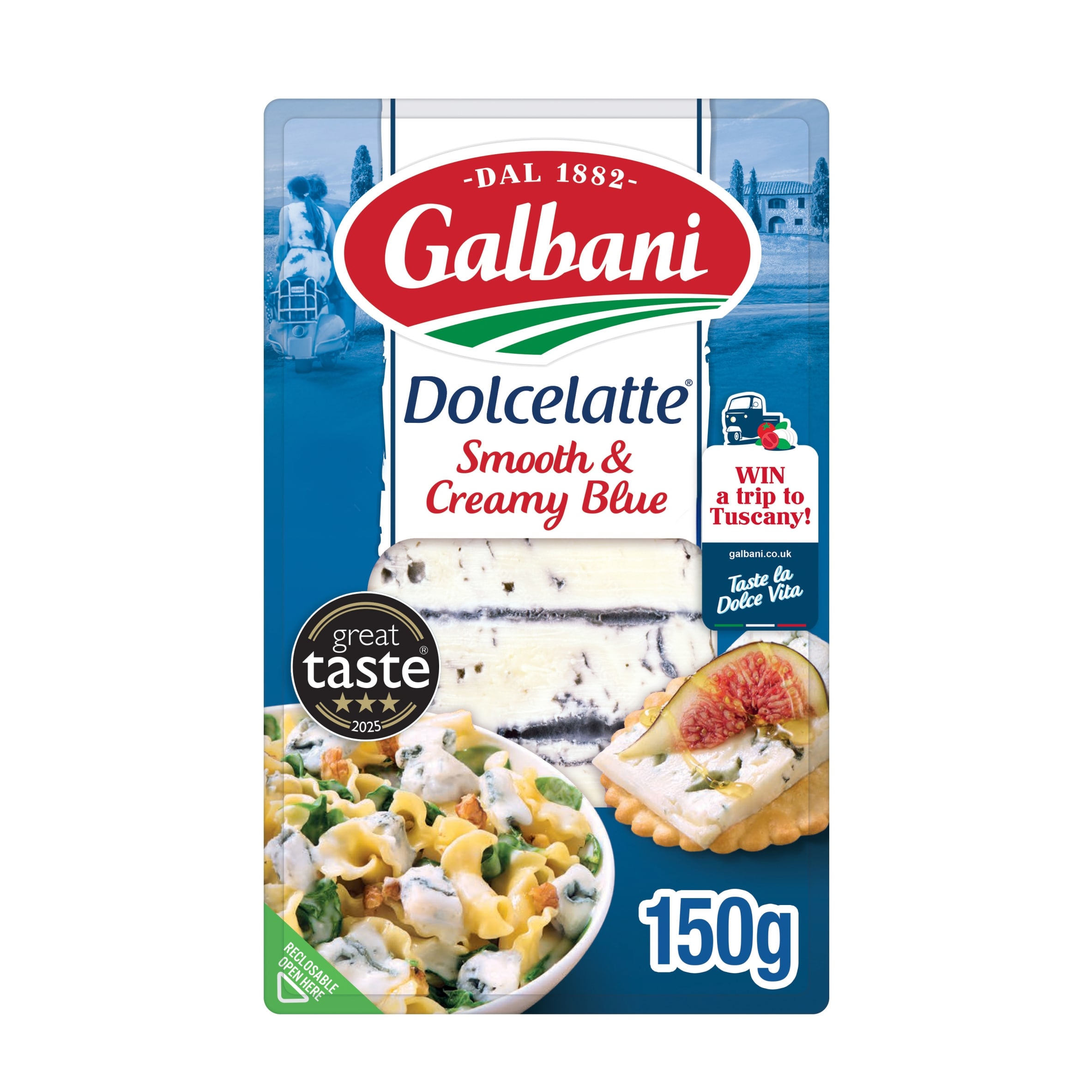 Galbani Dolcelatte Italian Mild Blue Cheese 150g - Tesco Groceries