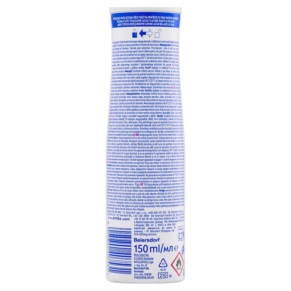 image 1 of Nivea Caramel Fudge Deodorant Spray 150ml