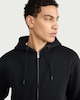 image 2 of F&F Active EVERYHOUR Cotton Rich Zip Up Hoodie in Black