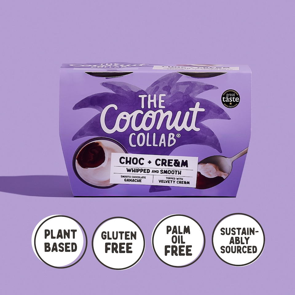 image 1 of The Coconut Collab Choc & Cream Dairy Free Dessert 4 x 60g