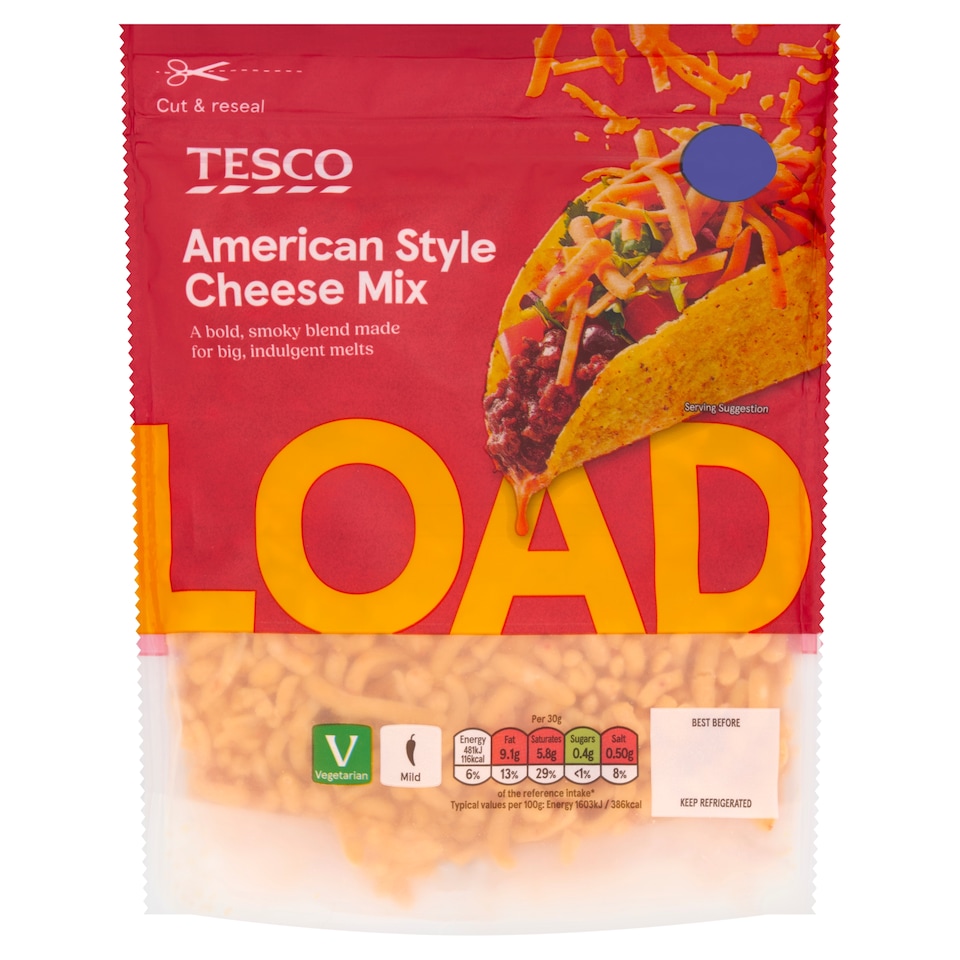 Tesco American-style Cheese Mix 200g