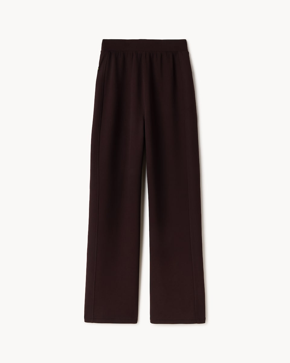 image 1 of F&F Active AFTERCLASS Wide Leg Joggers in Chocolate