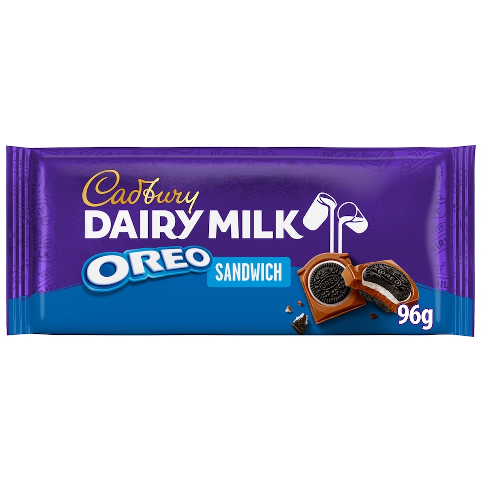 Cadbury Dairy Milk Oreo Sandwich 96G
