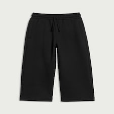 F&F Boys Cotton Rich Wide Leg Joggers in Black