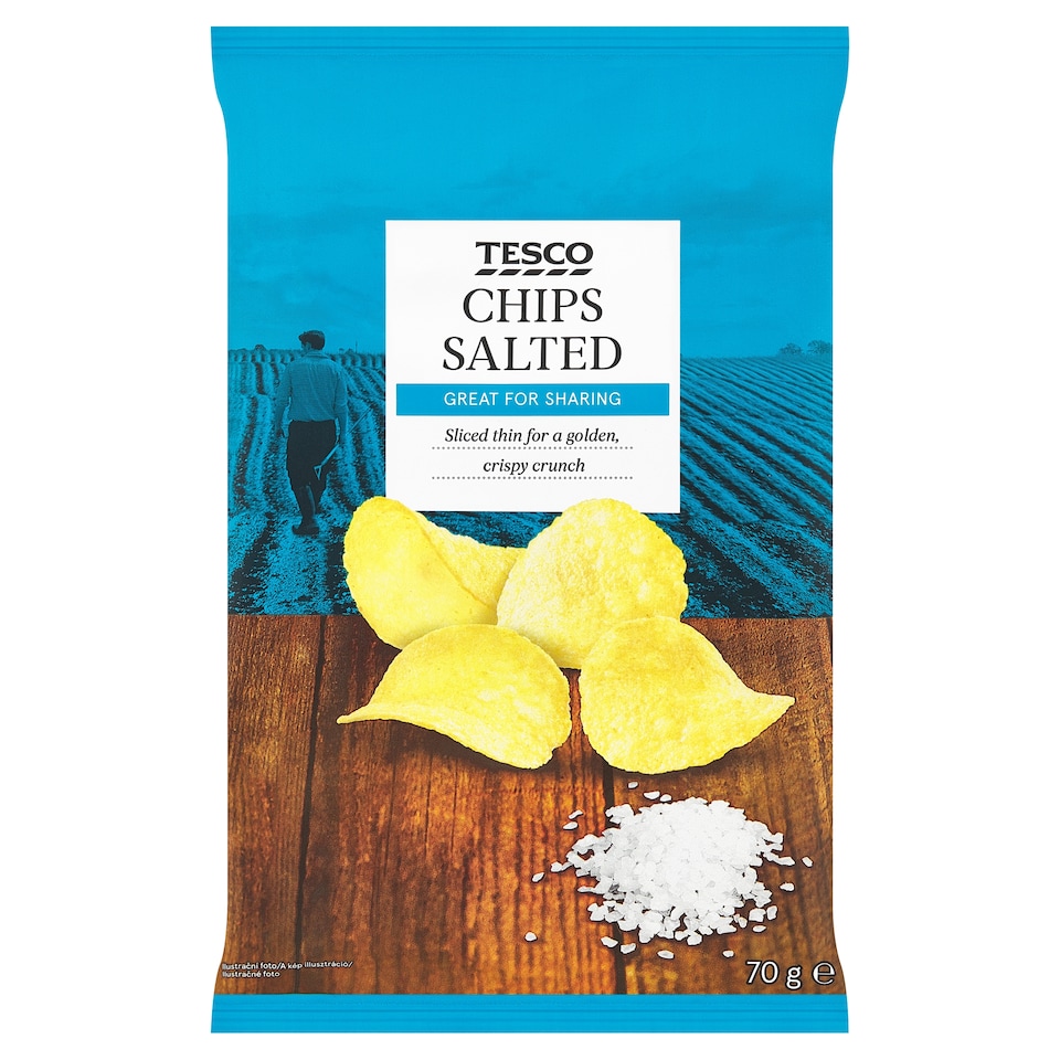 Tesco sós burgonyachips 70 g
