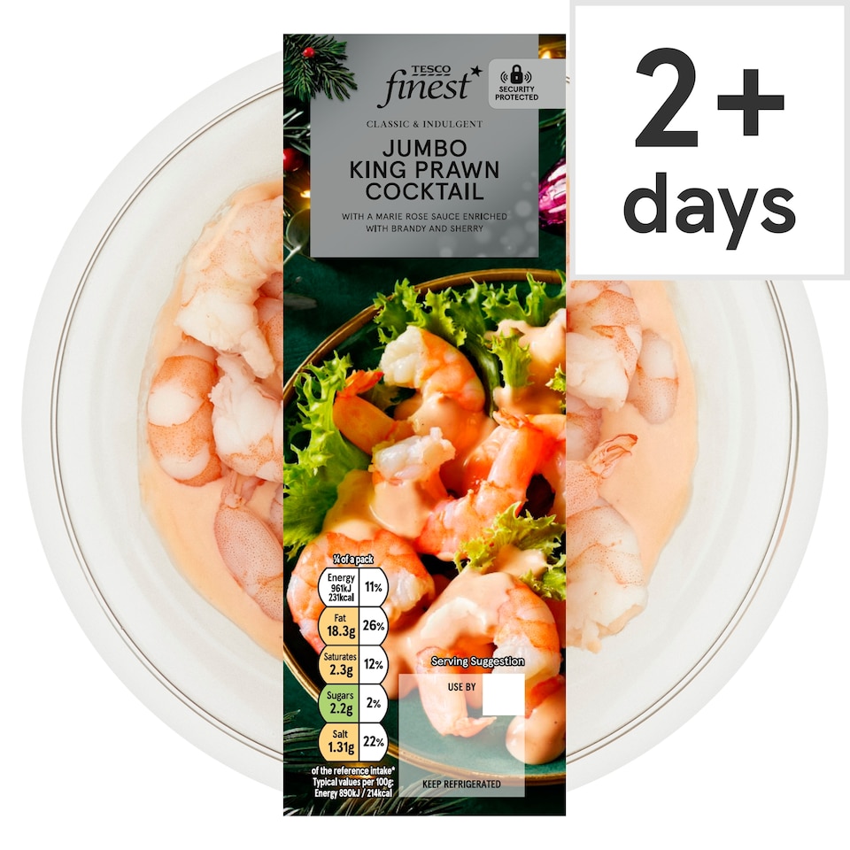 Tesco Finest Jumbo King Prawn Cocktail 430G