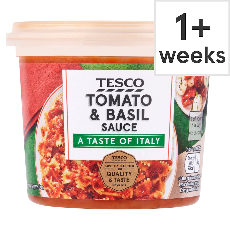 Tesco Tomato & Basil Sauce 350G
