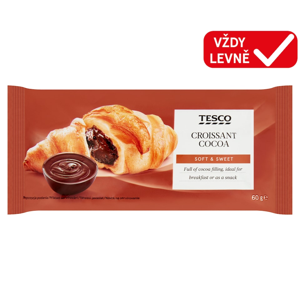 Tesco Croissant Cocoa 60g