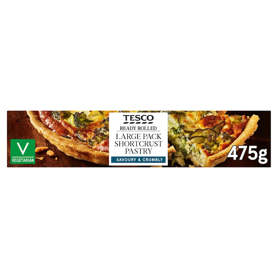 Tesco Large Pack Shortcrust Pastry 475G