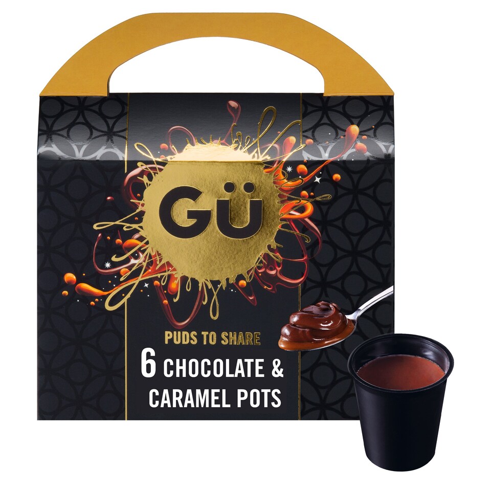 image 1 of Gu Puds To Share Chocolate & Caramel 6x45g