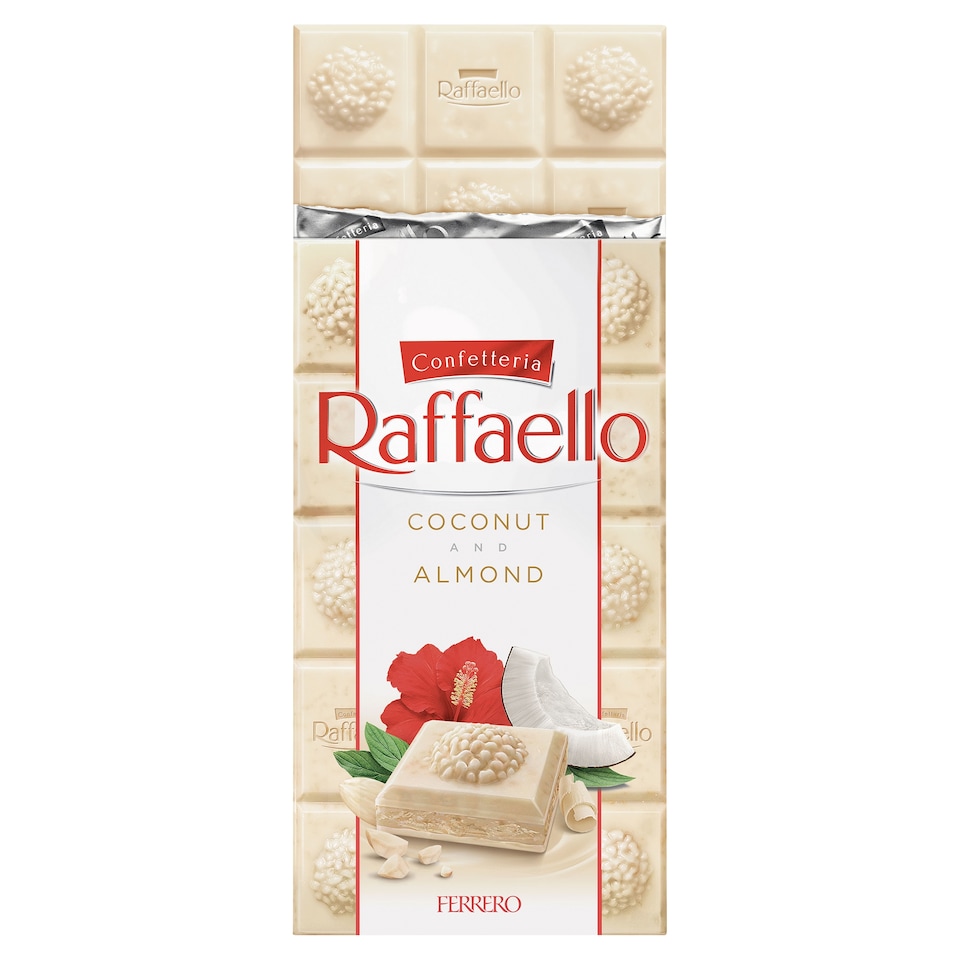 image 1 of Ferrero Raffaello White Chocolate Bar 90g