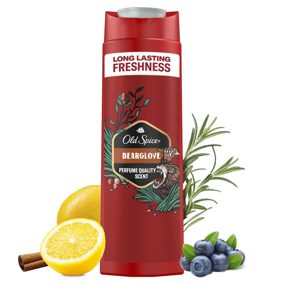 image 1 of Old Spice Bearglove Men’s Shower Gel & Shampoo 400ml Multi-Use 3-in-1 Hair-Face-Body Wash