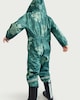 image 3 of F&F Boys Dinosaur Print Shower Resistant Puddlesuit in Multi