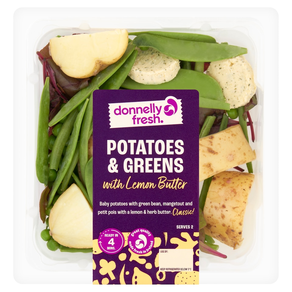 donnelly fresh Potatoes & Greens with Lemon Butter 250g