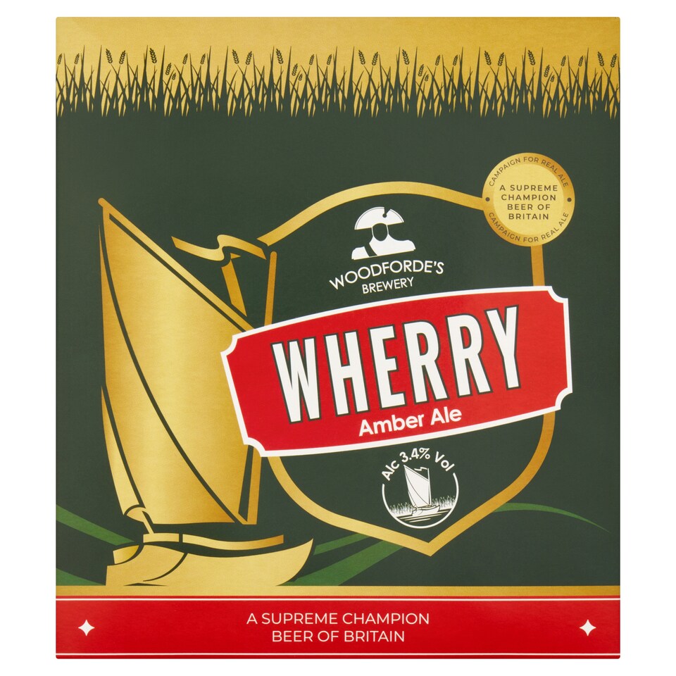 image 1 of Woodfordes Wherry Amber Ale 4X440ml Cans