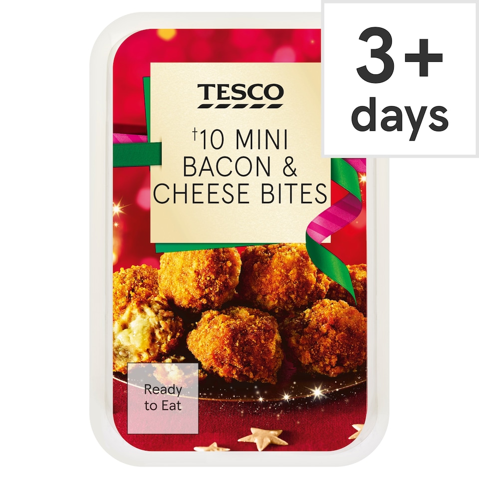 Tesco 10 Mini Cheese & Bacon Bites 180g
