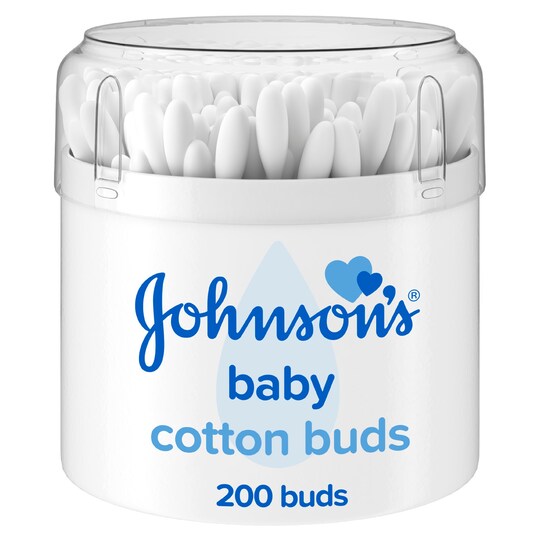 Johnson's Baby Cotton Buds 200 Pieces Tesco Groceries