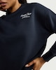 image 1 of F&F Active AFTERCLASS Cotton Rich Slogan Sweatshirt in Navy