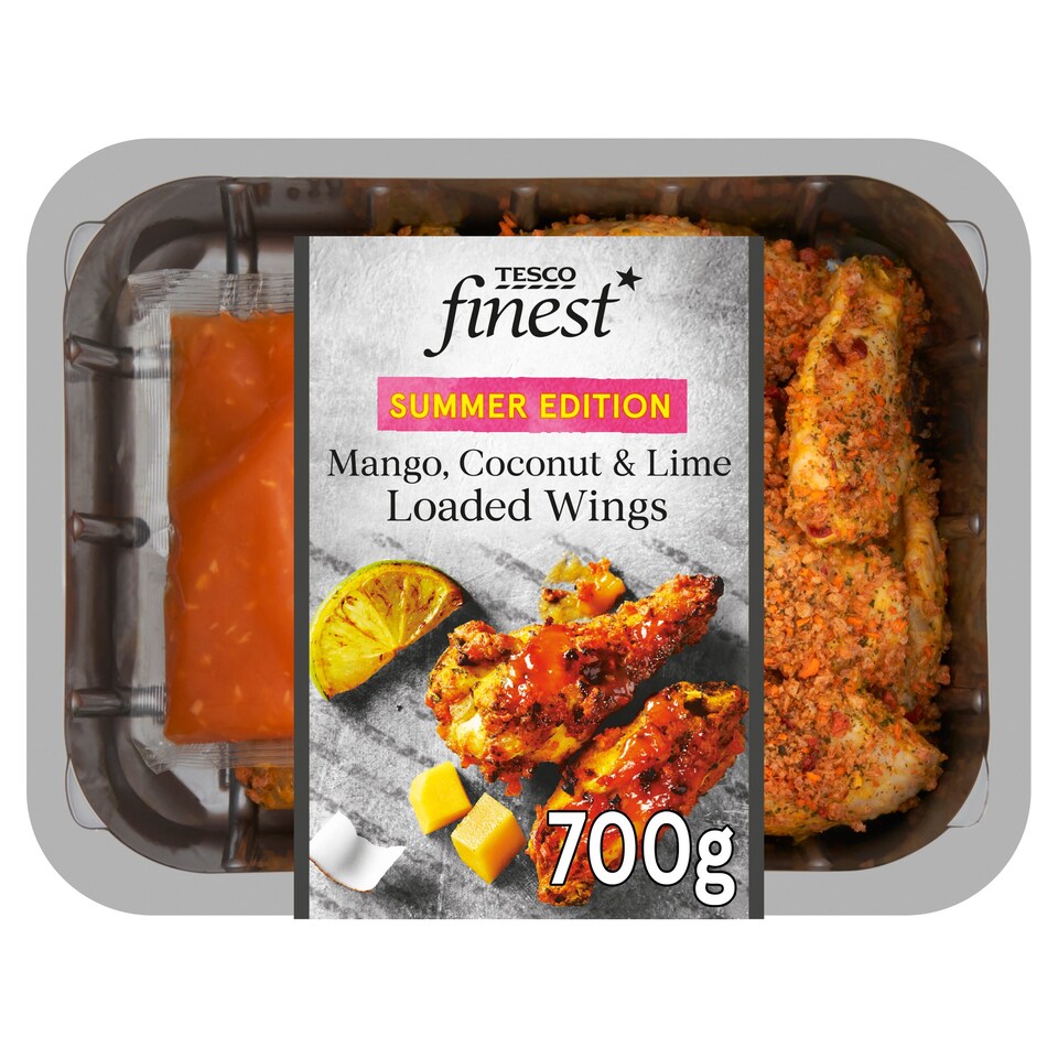 Tesco Finest Mango Coconut & Lime Loaded Wings 700G Tesco Groceries