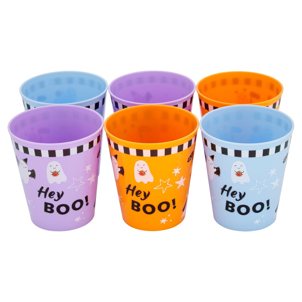 image 1 of Tesco Halloween Hey Boo Tumblers 320 ml 6 pcs