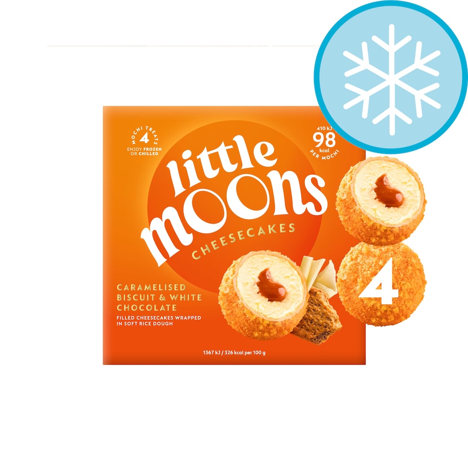 Little Moons Cheesecakes - Caramelised Biscuit & White Chocolate 4x30g