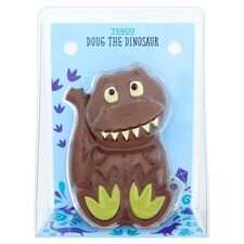 Tesco Easter Doug The Dinosaur Milk Chocolate Figure 200G