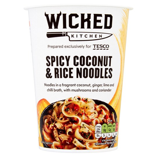 Wicked Kitchen Spicy Coconut & Rice Noodles 72G Tesco Groceries