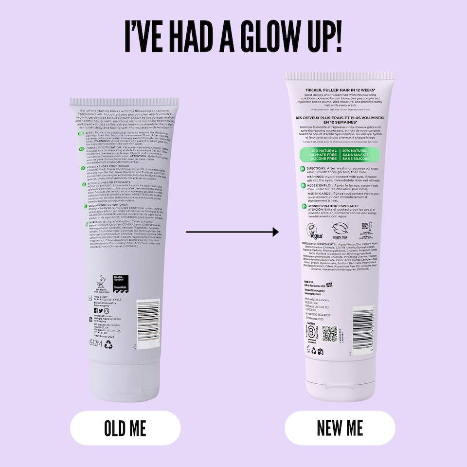 image 1 of Noughty Get Set, Grow Thickening Conditioner 250ml