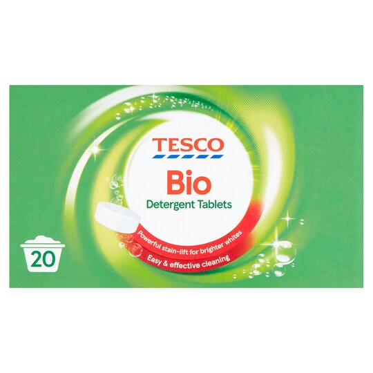 Tesco Biological Laundry Detergent Tablets 20 Washes 1160G Tesco