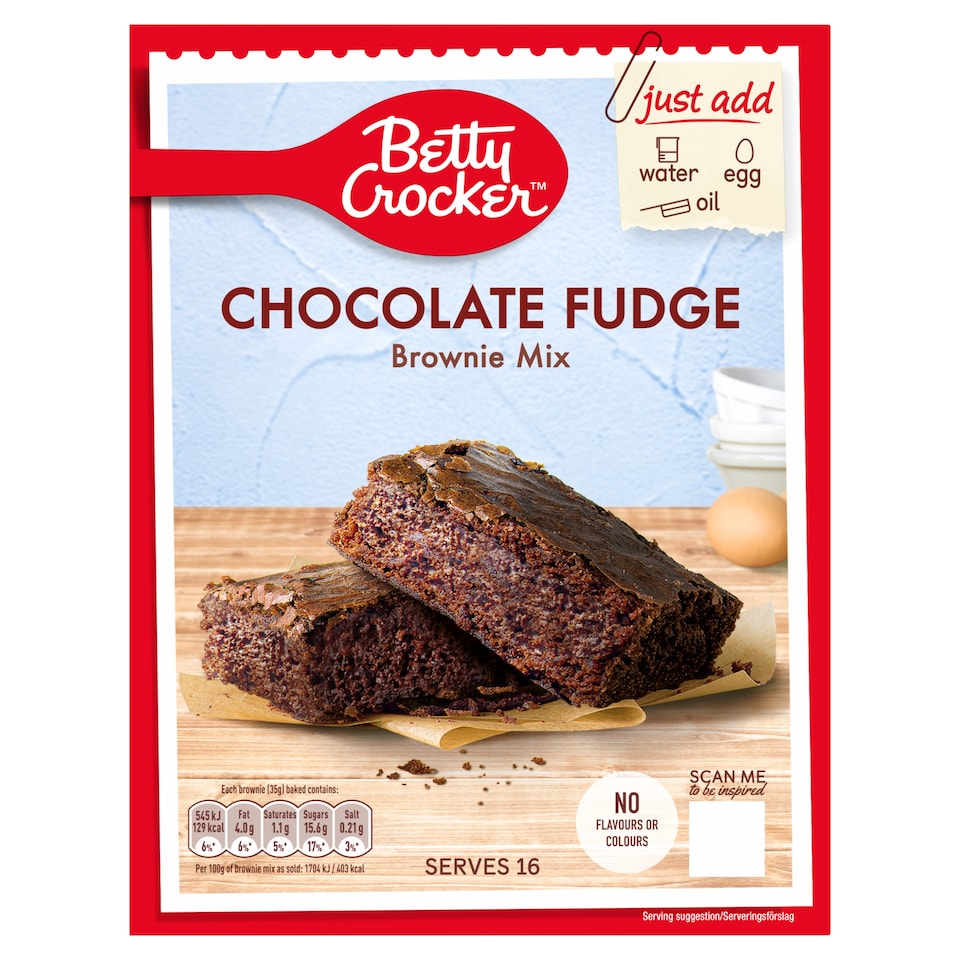 image 1 of Betty Crocker Chocolate Fudge Brownie Mix 415G