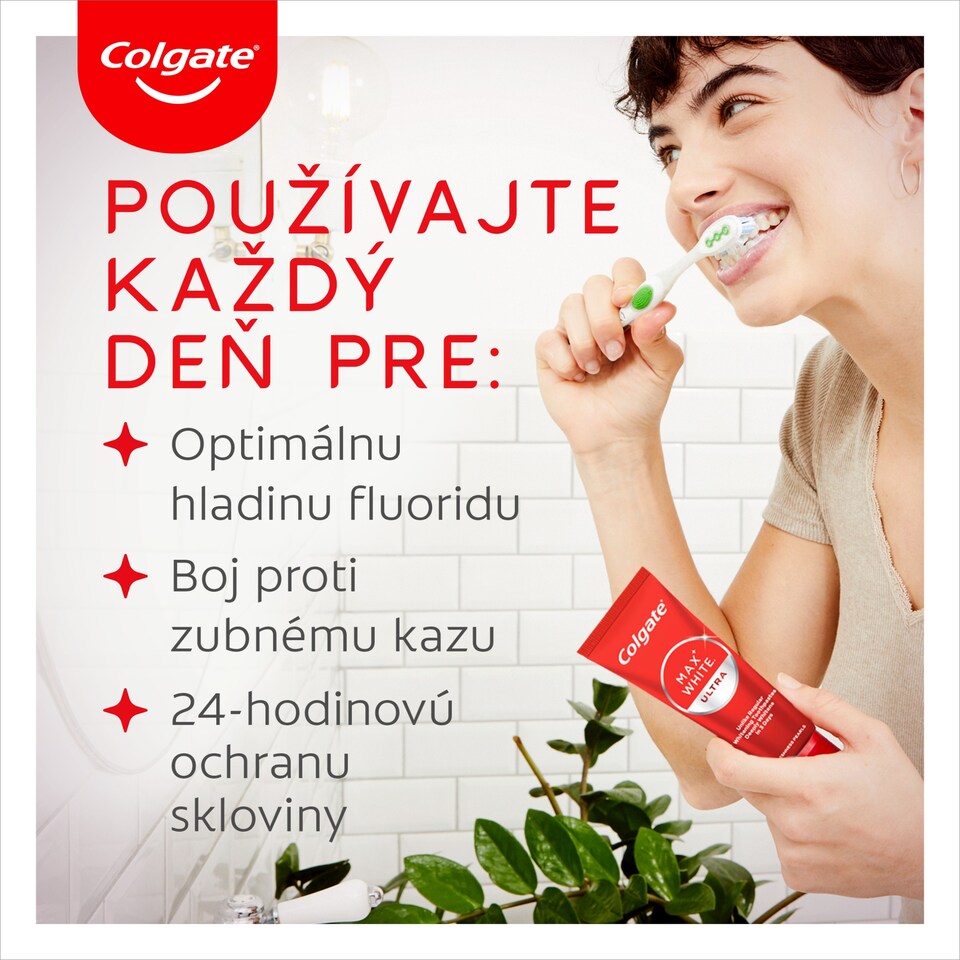 image 1 of Colgate Max White Ultra Active Foam bieliaca zubná pasta 50ml